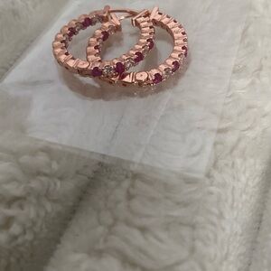 Elegant Rose Gold Hoop Earrings